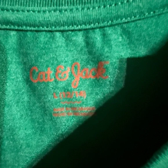 NWT Cat & Jack bear green T-shirt - Picture 3 of 3